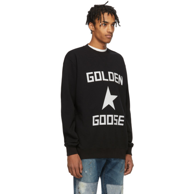 Golden Goose Black and White Golden Goose Star Sweatshirt Golden 