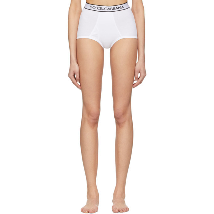 Dolce and Gabbana White High Waist Boy Briefs Dolce & Gabbana