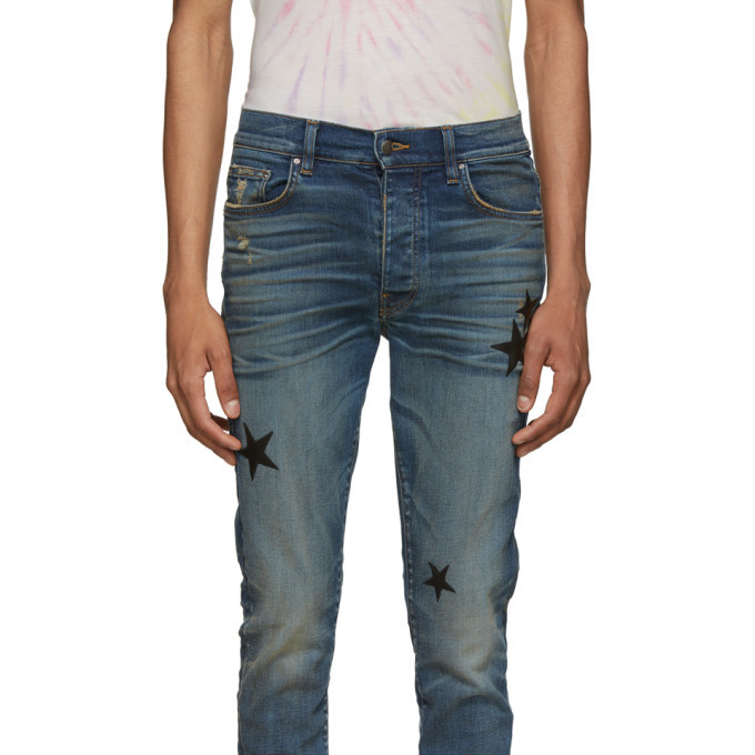 amiri jeans with stars