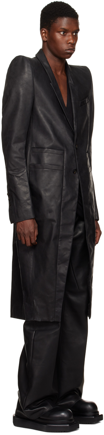 Rick Owens Black Neue Leather Jacket