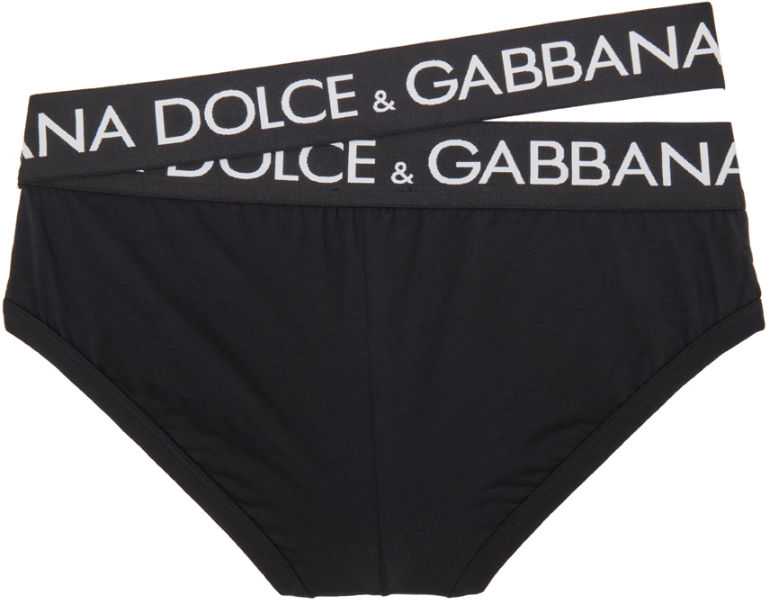 Dolce & Gabbana Black Logo Waistband Brando Brief Underwear