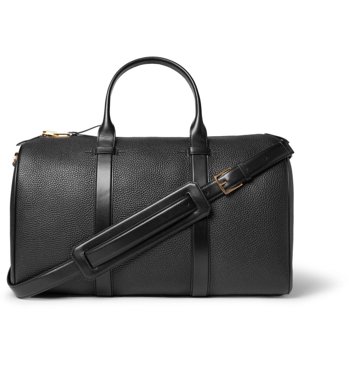 TOM FORD - Buckley Pebble-Grain Leather Holdall - Black TOM FORD