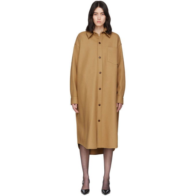 tan wool blend coat