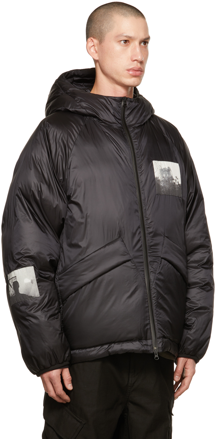 Undercover Black Patch Down Jacket Undercover