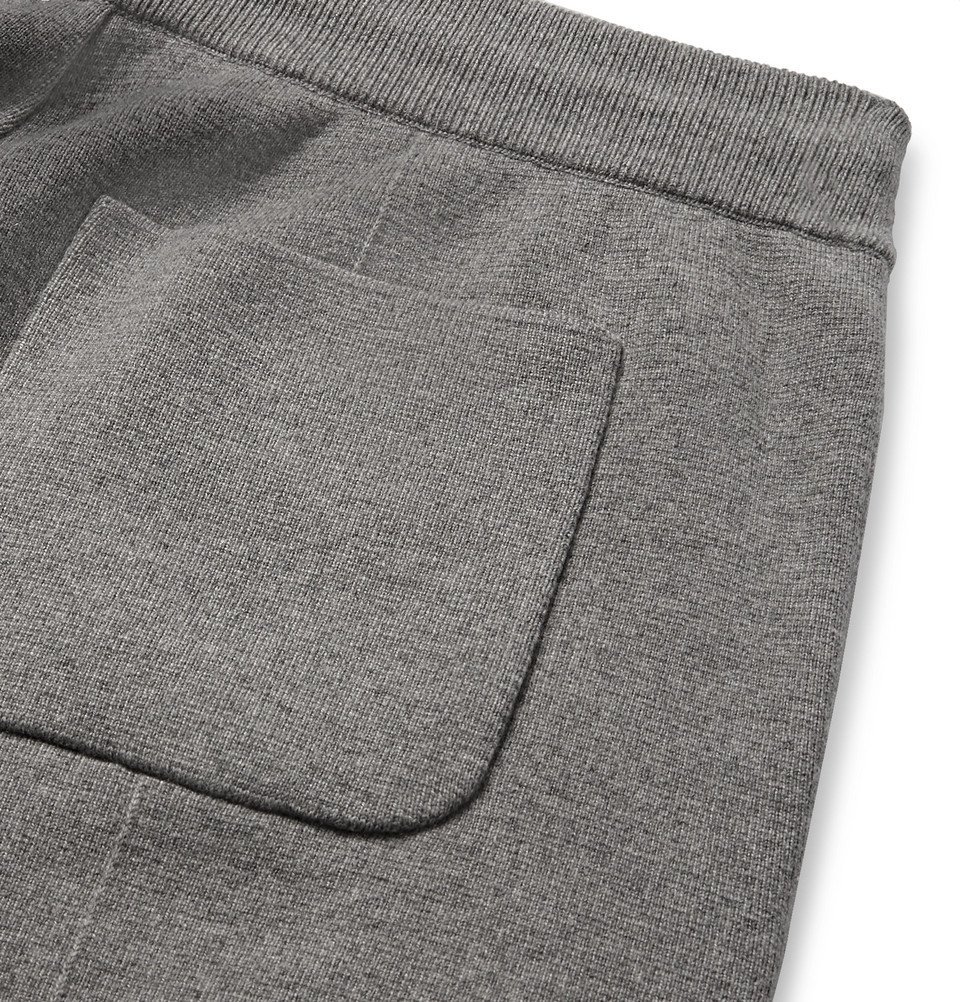 Berluti - Tapered Mélange Cashmere and Wool-Blend Sweatpants - Gray Berluti