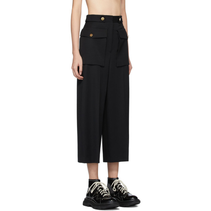 Alexander McQueen Black Military Wide 