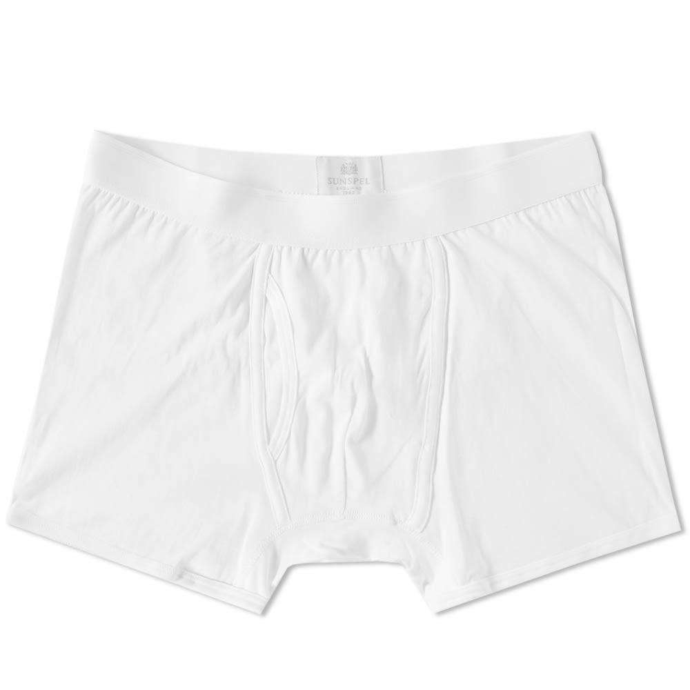 Sunspel Q82 Low Waist Trunk White Sunspel