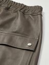 Rick Owens - Bela Wide-Leg Leather Drawstring Trousers - Brown