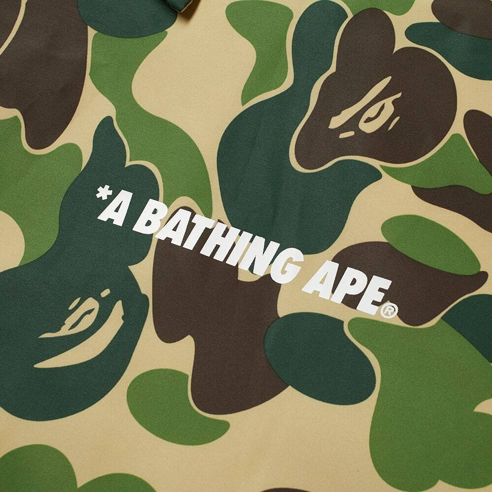 A Bathing Ape Men's ABC Camo Relaxed Coach Jacket in Green A Bathing Ape