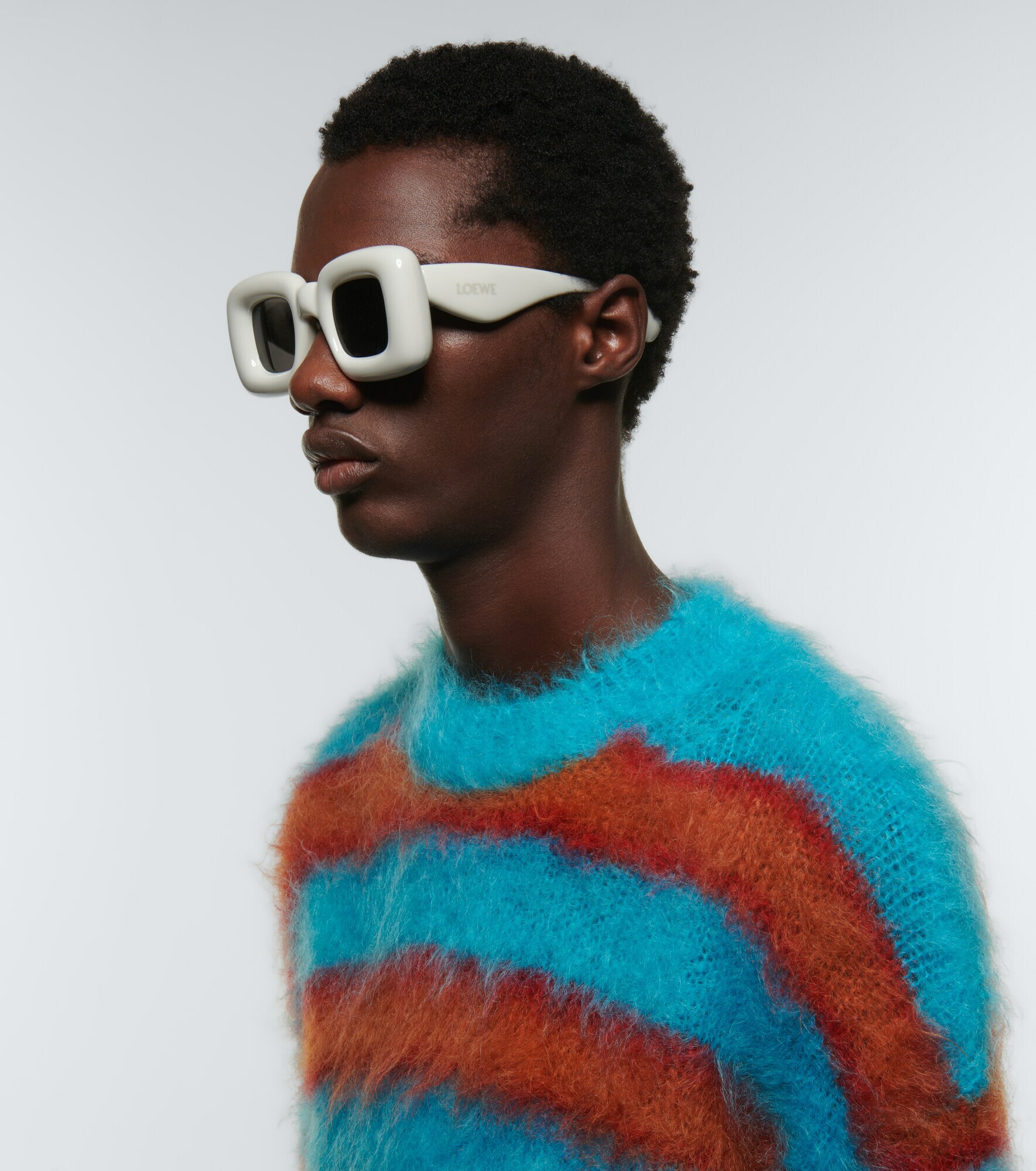 loewe inflated rectangular sunglasses