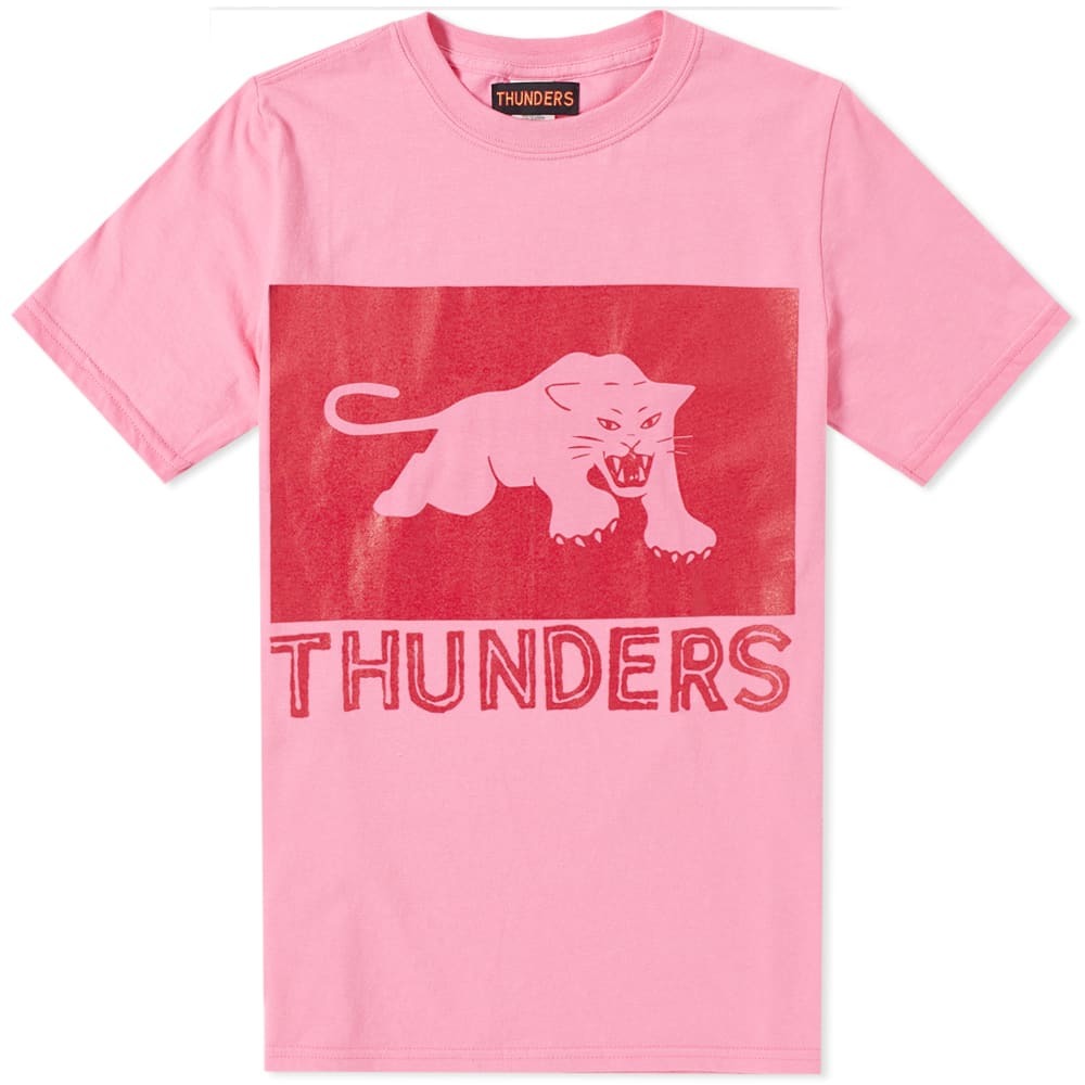 Thunders Panther Tee Pink Thunders