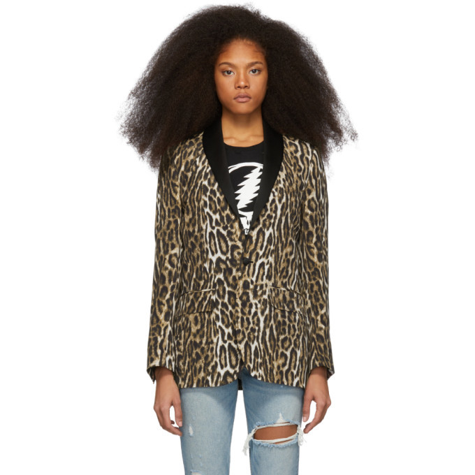 r13 leopard blazer