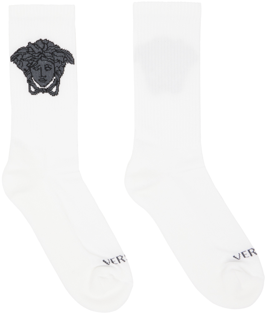 Versace White Medusa Socks Versace