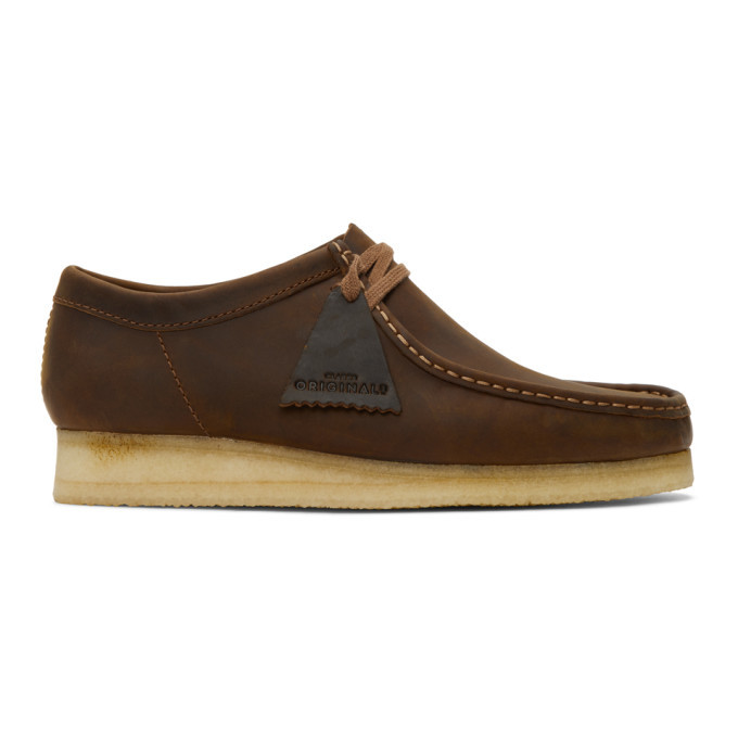 clarks originals wallabee brown leather