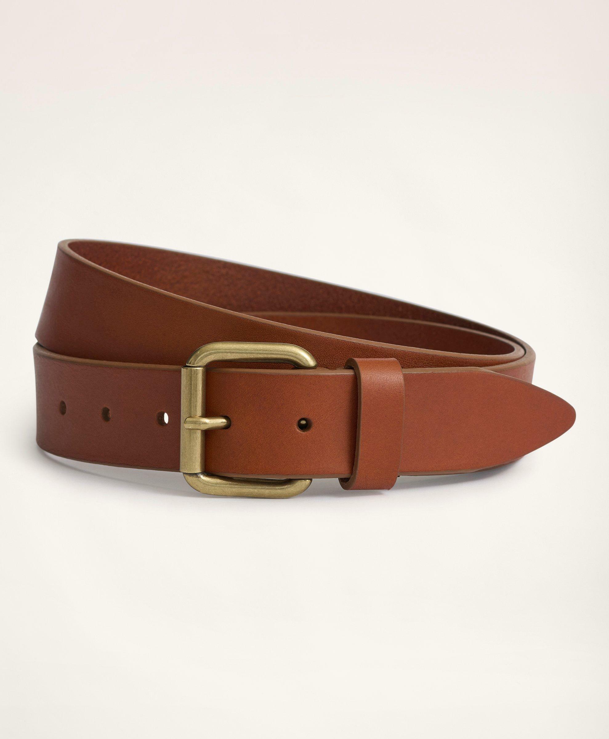 Photo: Brooks Brothers Men's Leather Belt | Brown