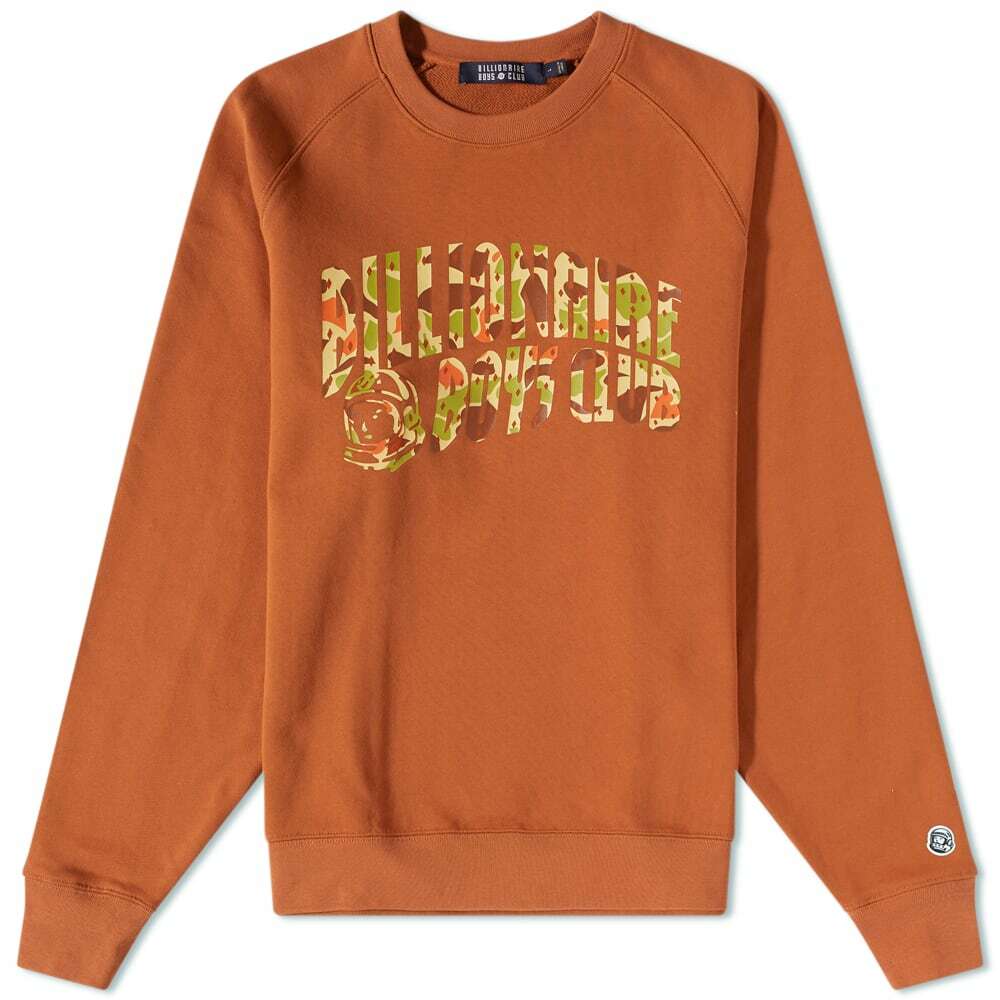 Billionaire Boys Club Men's Camo Arch Logo Crew Sweat In Brown ...