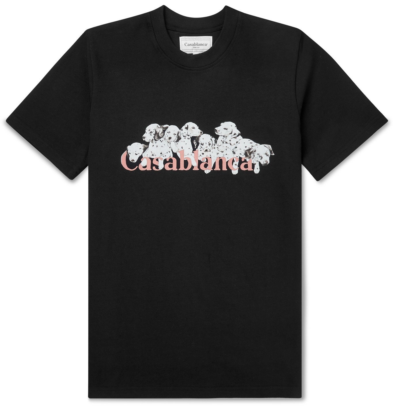 Casablanca - Printed Cotton-Jersey T-Shirt - Black Casablanca
