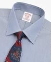 Brooks Brothers Men's Stretch Madison Relaxed-Fit Dress Shirt, Non-Iron Stripe | Sodalite