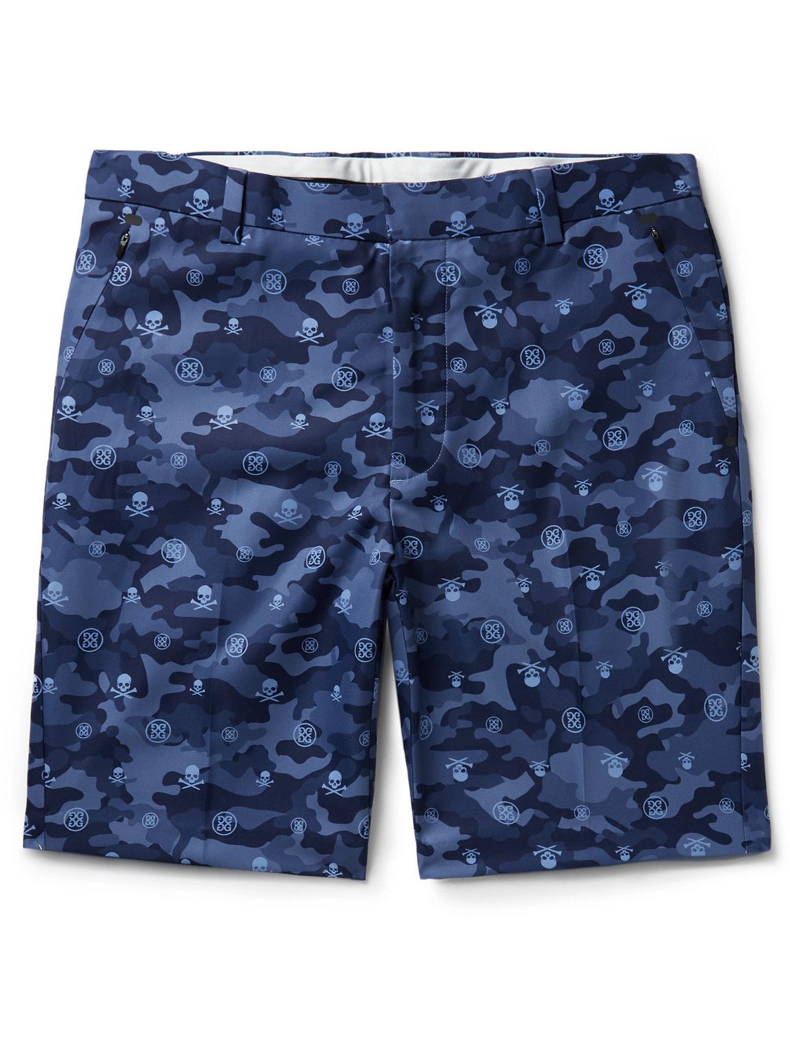 G/FORE - Icon Slim-Fit Printed Twill Shorts - Blue G/FORE