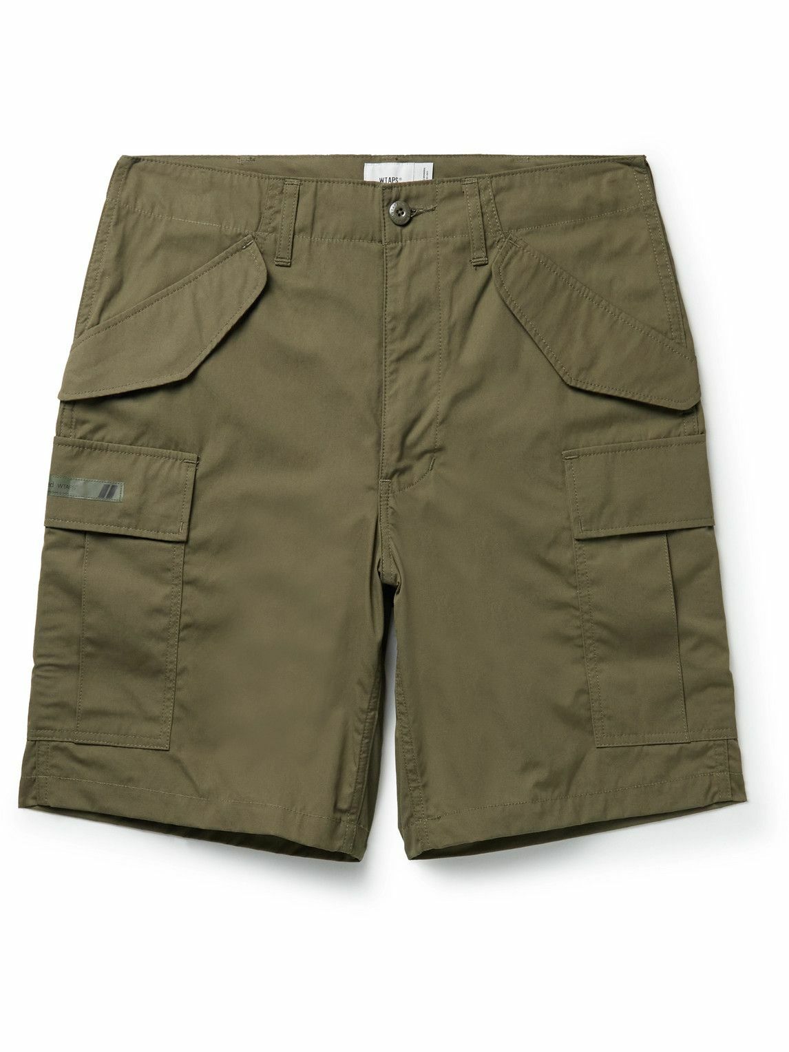 WTAPS - Straight-Leg Logo-Appliquéd Cotton-Blend Cargo Shorts