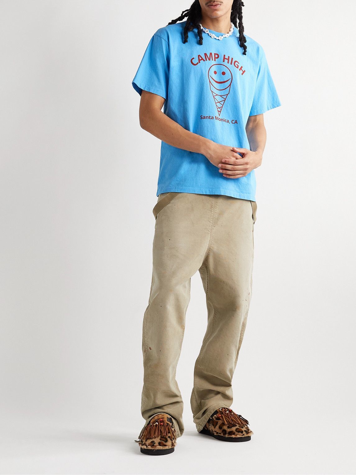 Camp High - Printed Cotton-Jersey T 