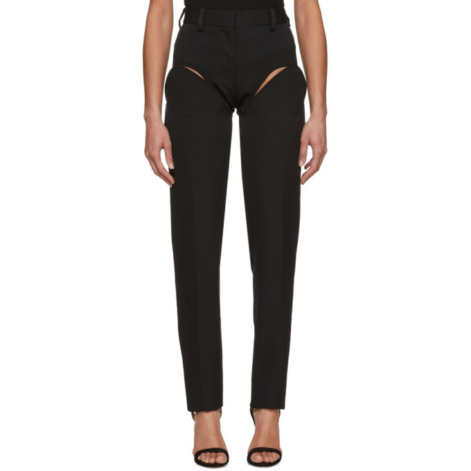 Black Front Cut Tailored Trousers Y/Project