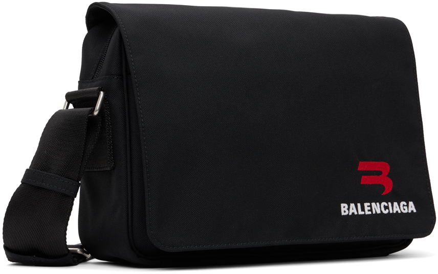 Balenciaga Black Small Explorer Messenger Bag Balenciaga