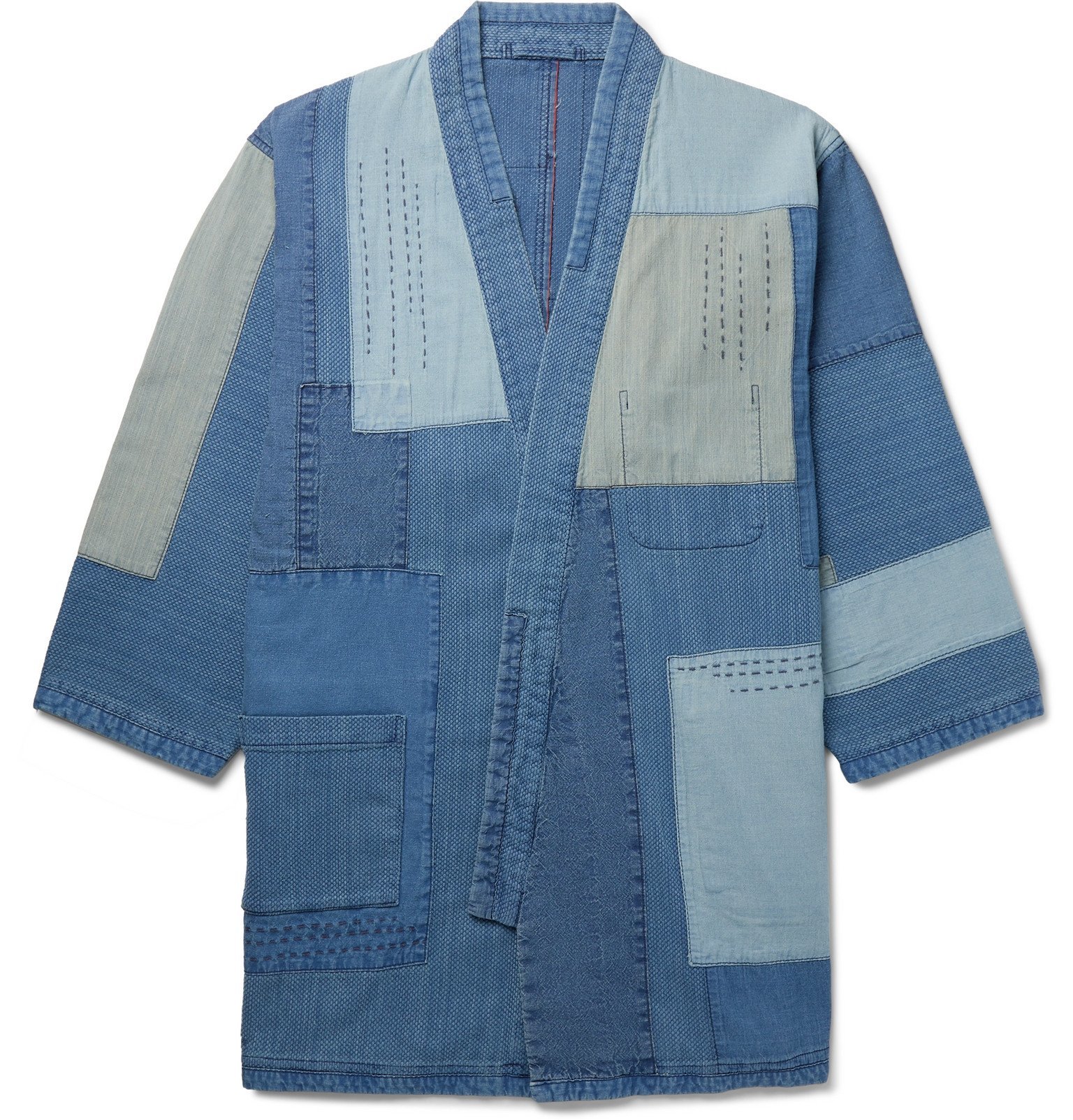 Blue Blue Japan - Patchwork Denim Jacket - Blue Blue Blue Japan