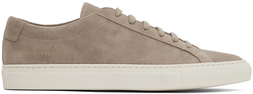 Photo: Common Projects Taupe Achilles Sneakers
