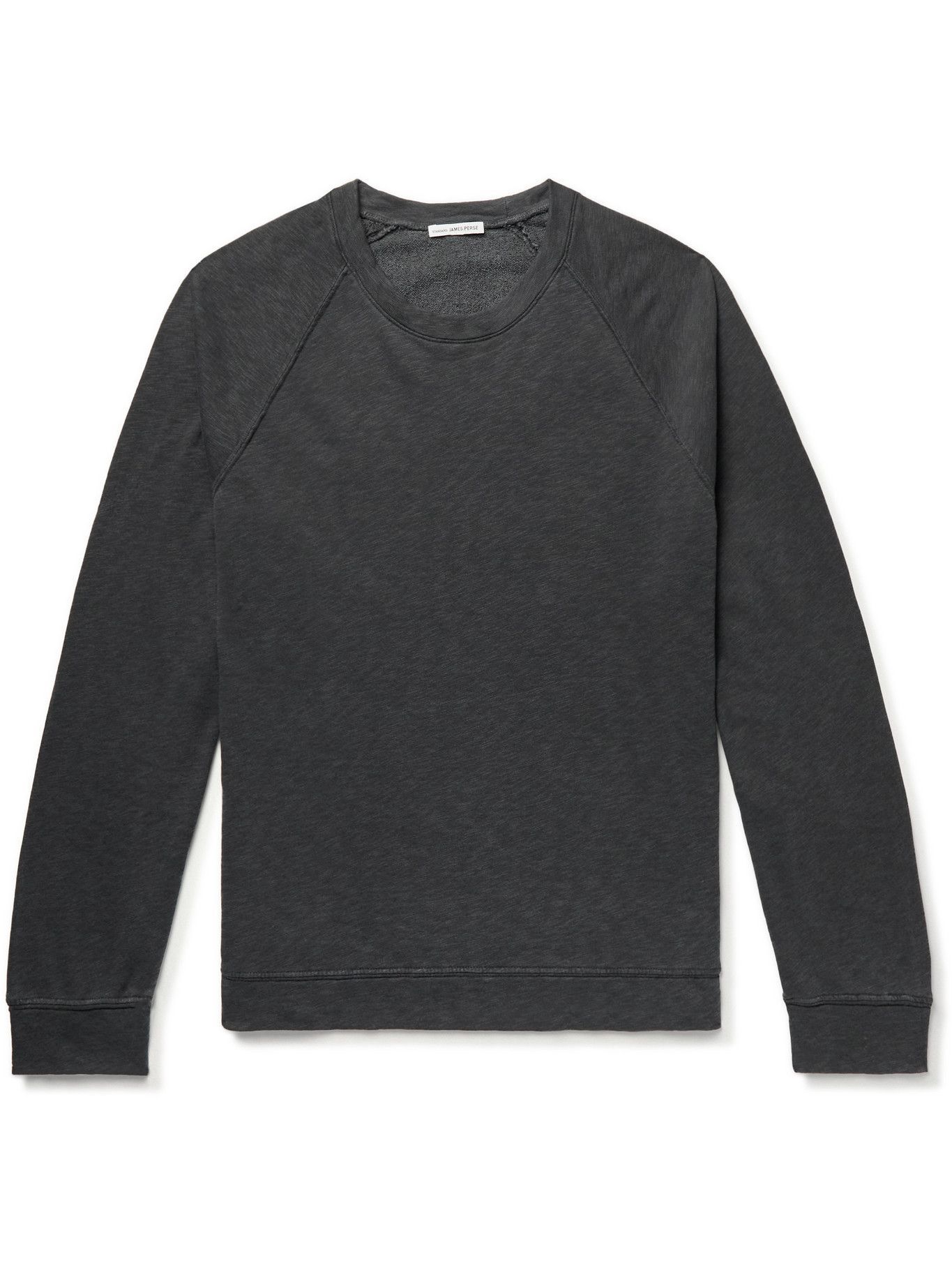 JAMES PERSE - Supima Cotton-Jersey Sweatshirt - Gray James Perse