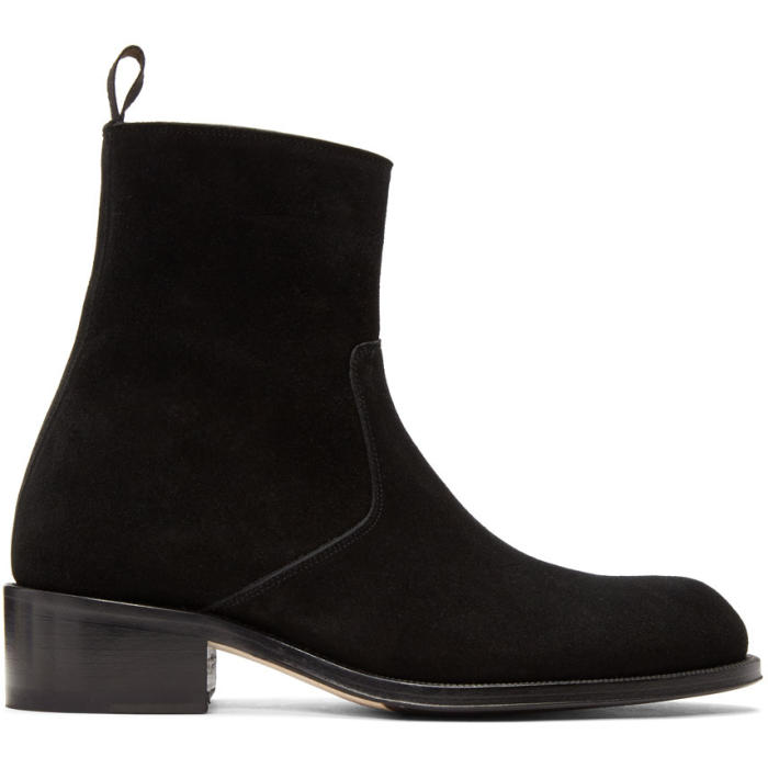 Brioni Black Suede Ralf Boots Brioni