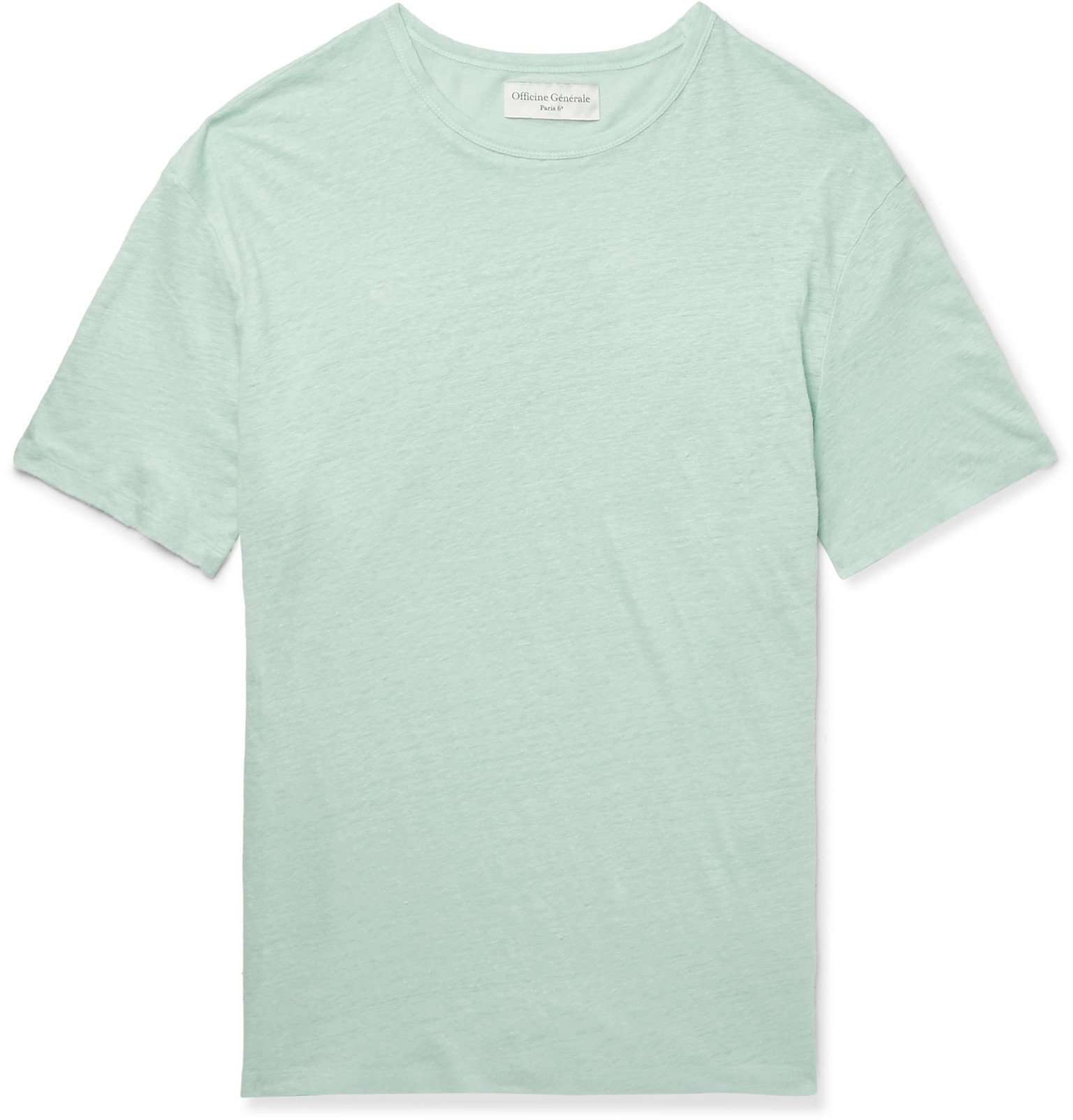 Officine generale linen t shirt Clearance