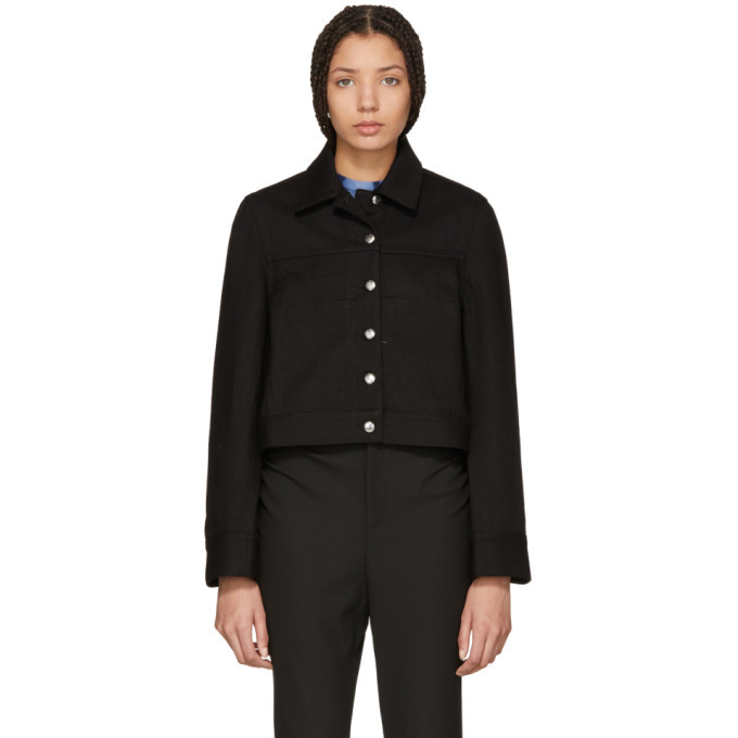 eckhaus latta cropped denim jacket