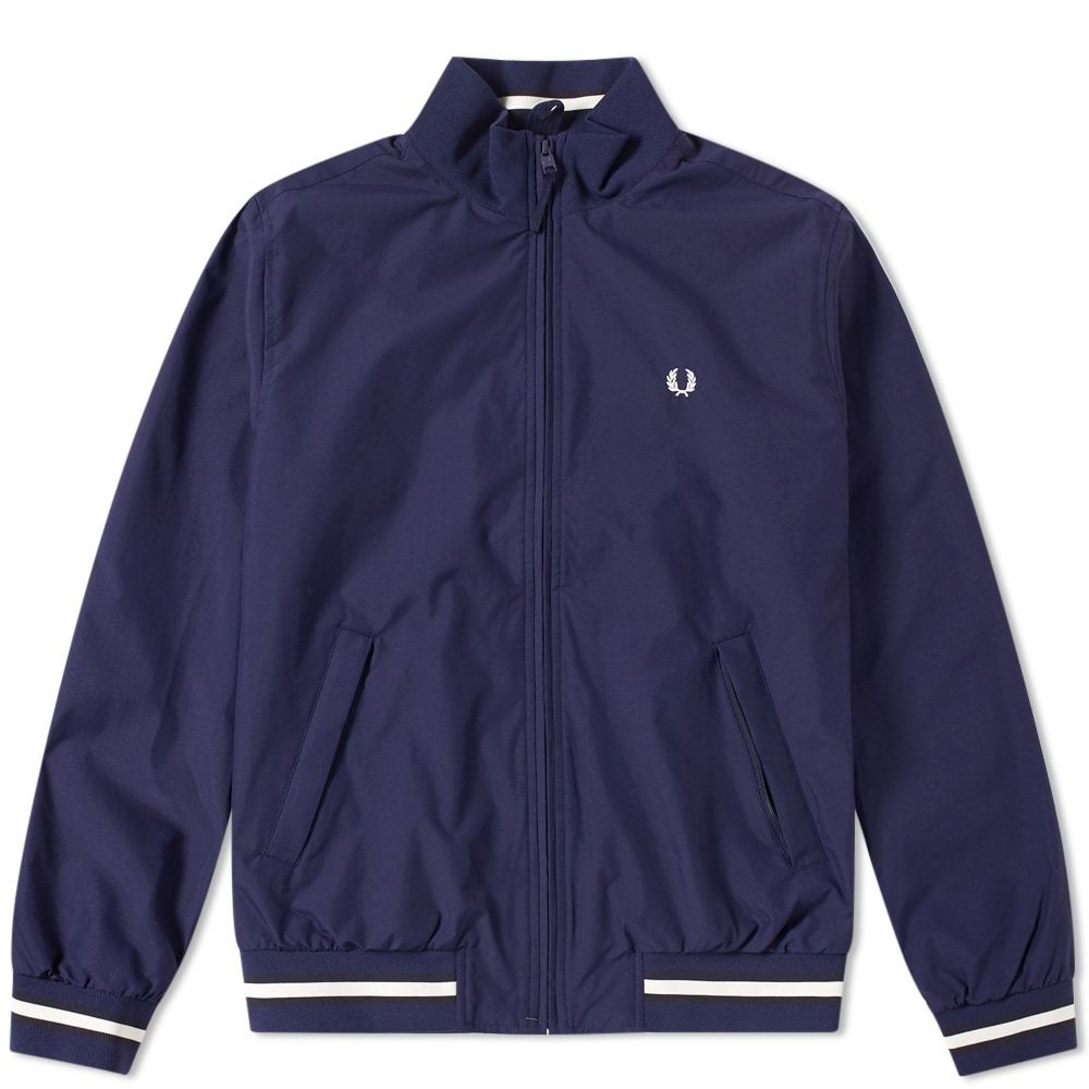 Fred Perry Funnel Neck Brentham Jacket Blue Fred Perry