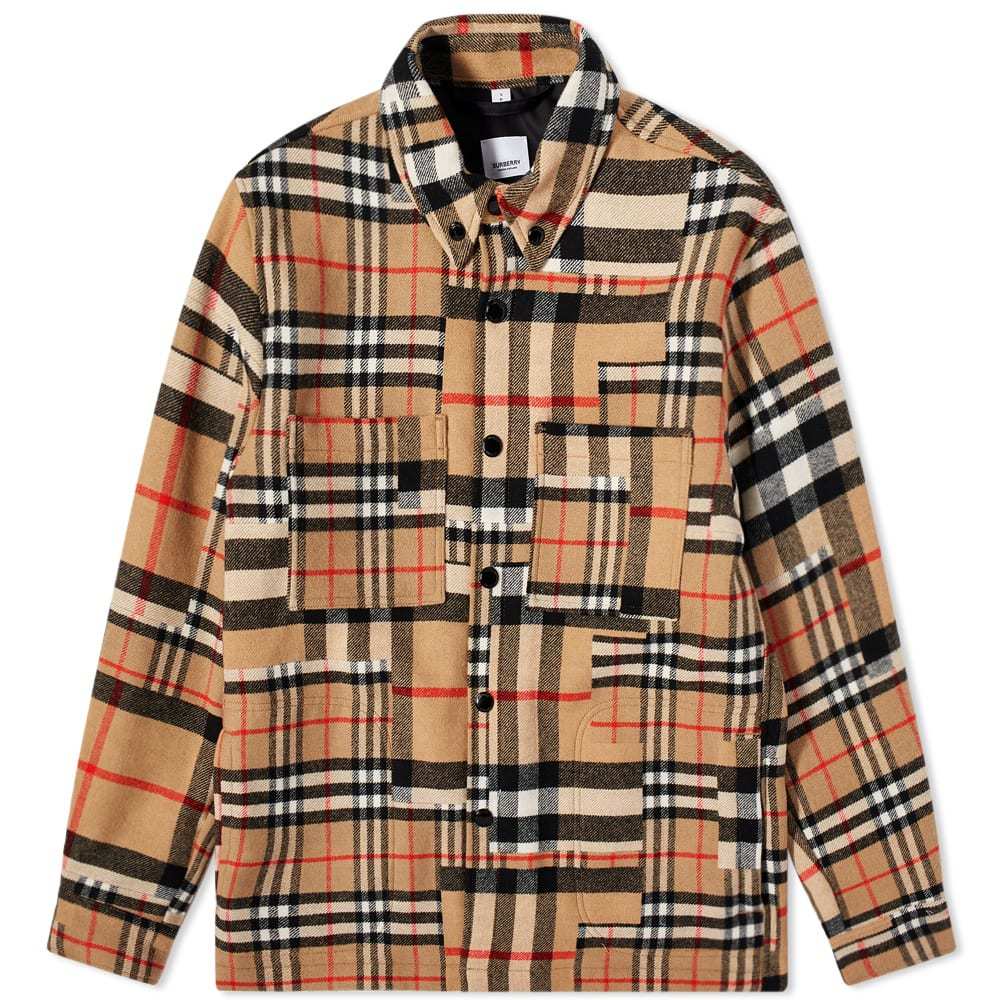 Photo: Burberry Offton Patchwork Check Overshirt
