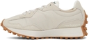 New Balance White & Green 327 V1 Low Sneakers
