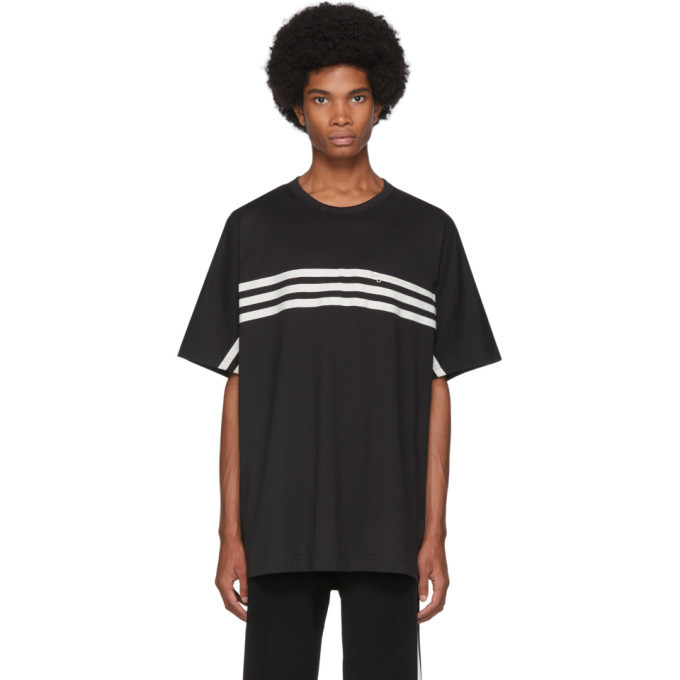 Y-3 Black Packable 3-Stripes T-Shirt Y-3