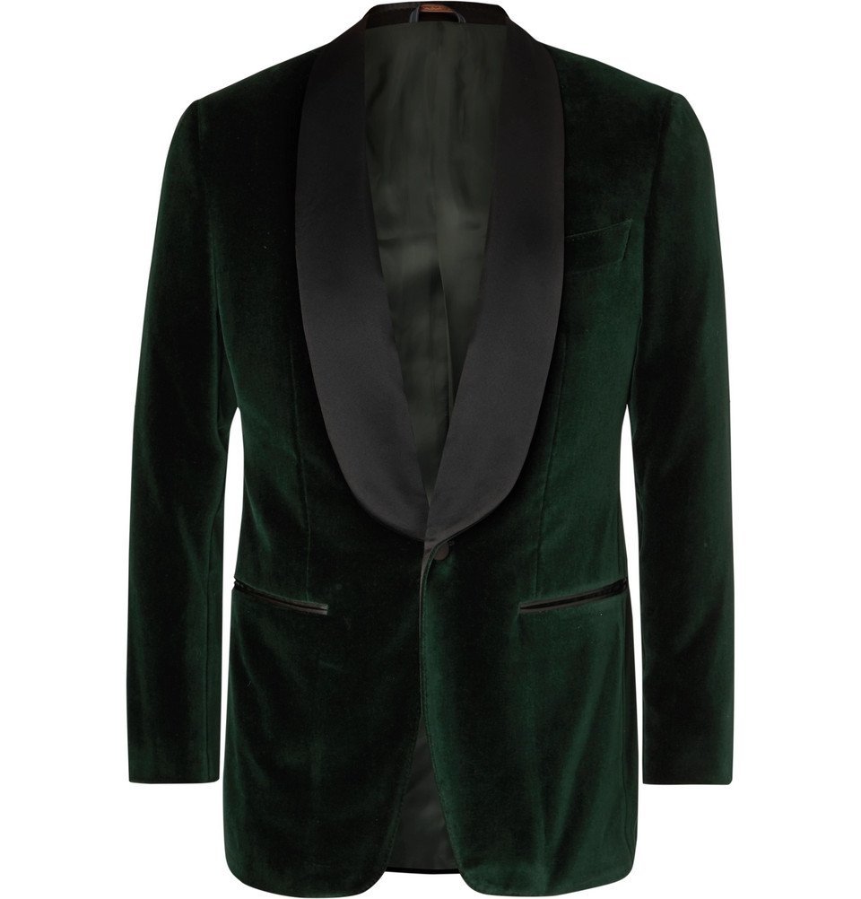 mens green velvet tuxedo