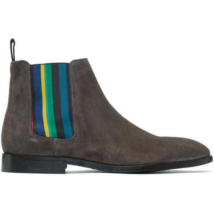 PS by Paul Smith Brown Suede Gerald Chelsea Boots PS by Paul Smith