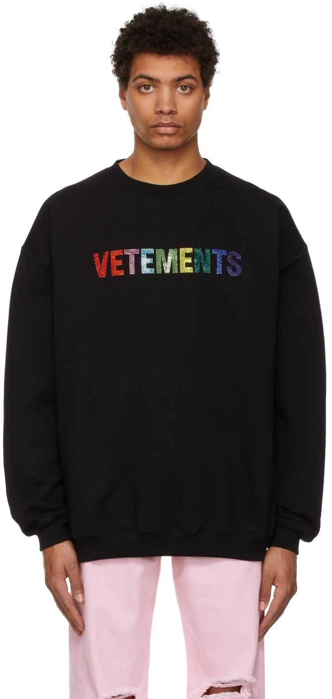 VETEMENTS Black 'My Name Is Vetements' Sweatshirt Vetements