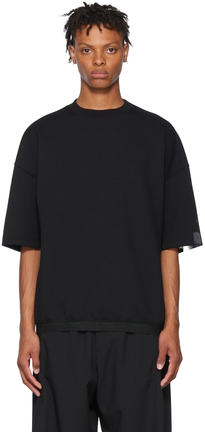 N.Hoolywood Black Polyester T-Shirt N.Hoolywood