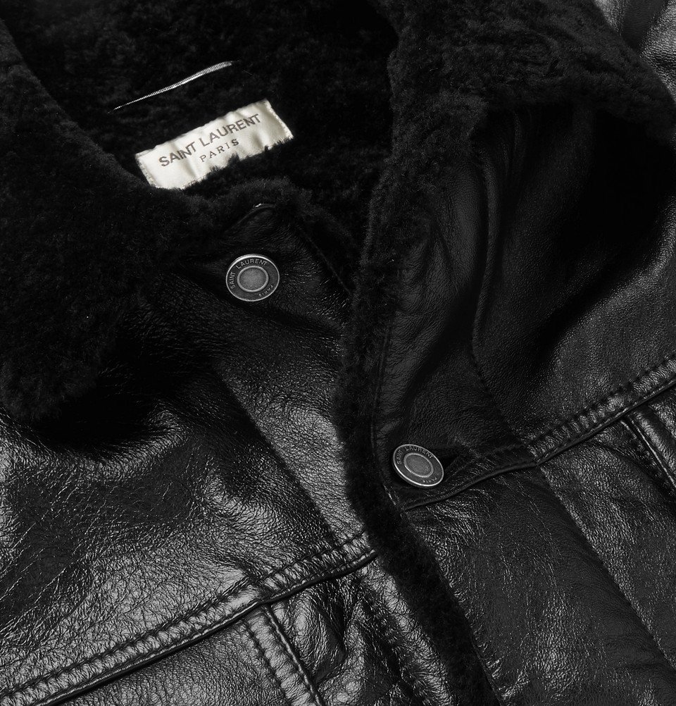 Saint Laurent - Shearling jacket - Men - Black Saint Laurent