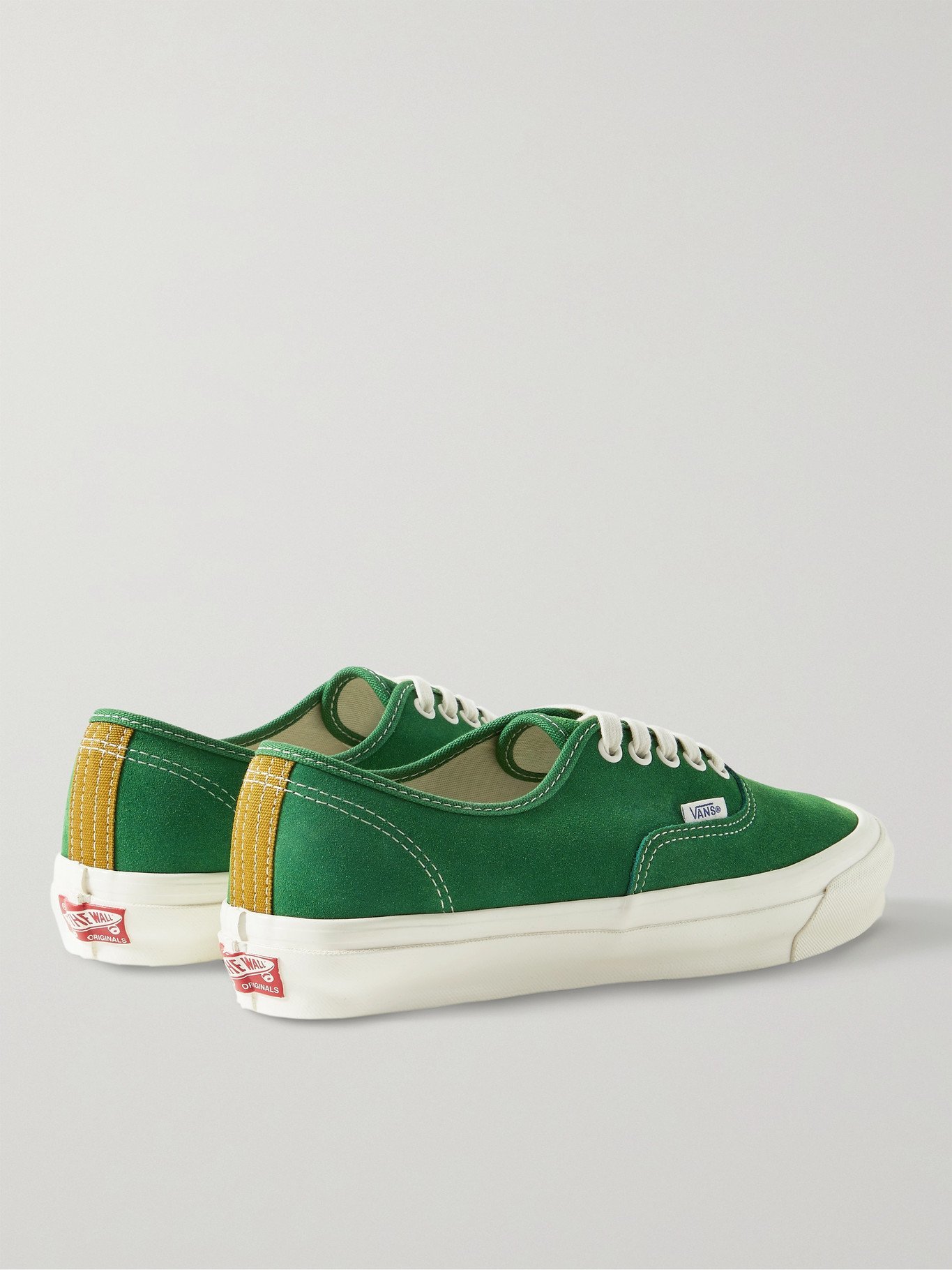 vans authentic suede green