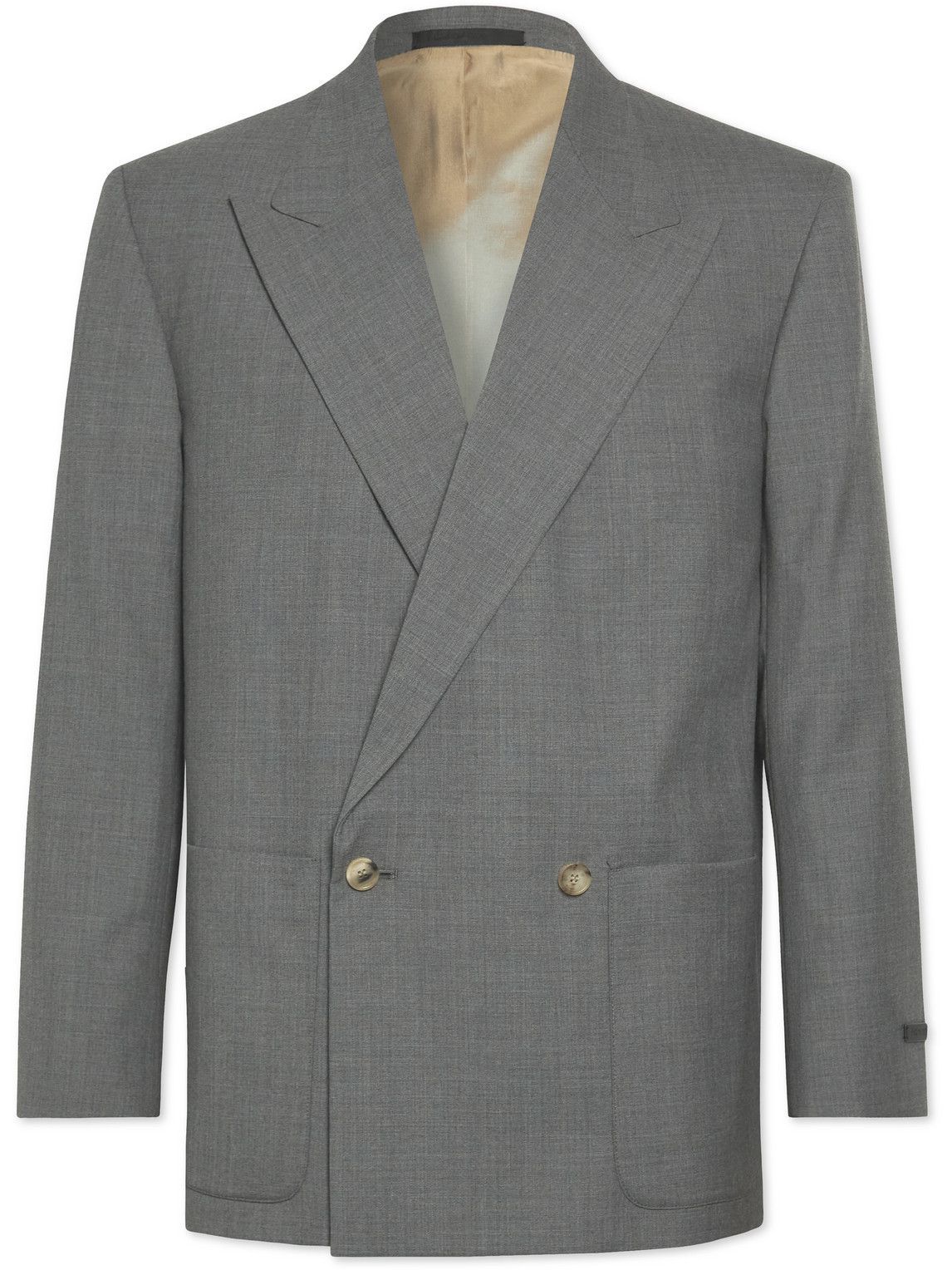 Fear of God - Double-Breasted Super 120s Wool Suit Jacket - Gray Fear ...