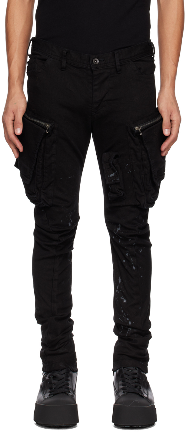 damage black pant