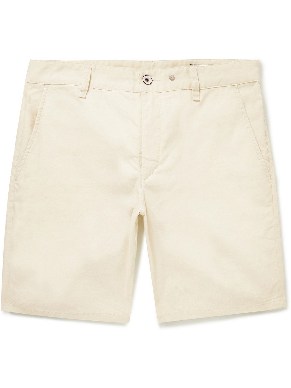 Rag & Bone - Perry Straight-Leg Linen and Cotton-Blend Shorts ...