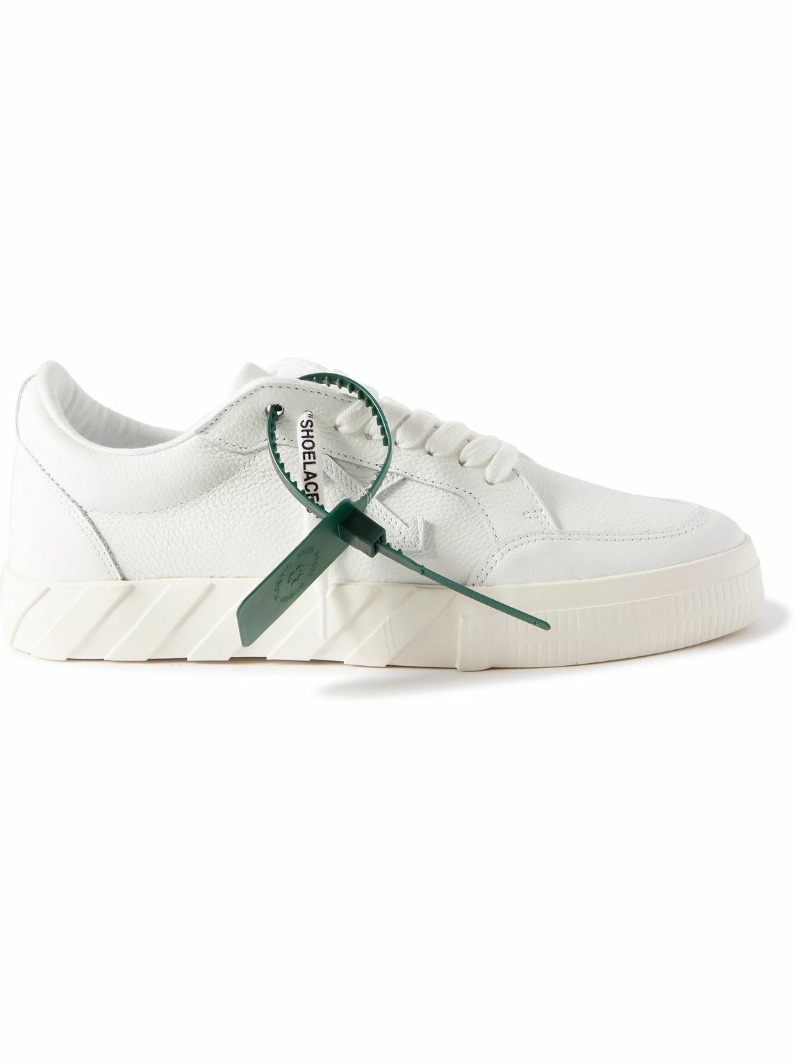 Off-White - Full-Grain Leather Sneakers - White Off-White