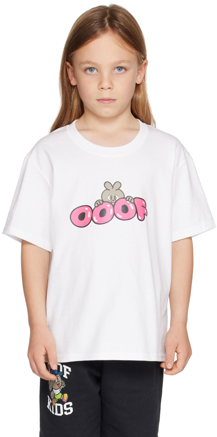 OOOF SSENSE Exclusive Kids White Peek T-Shirt OOOF