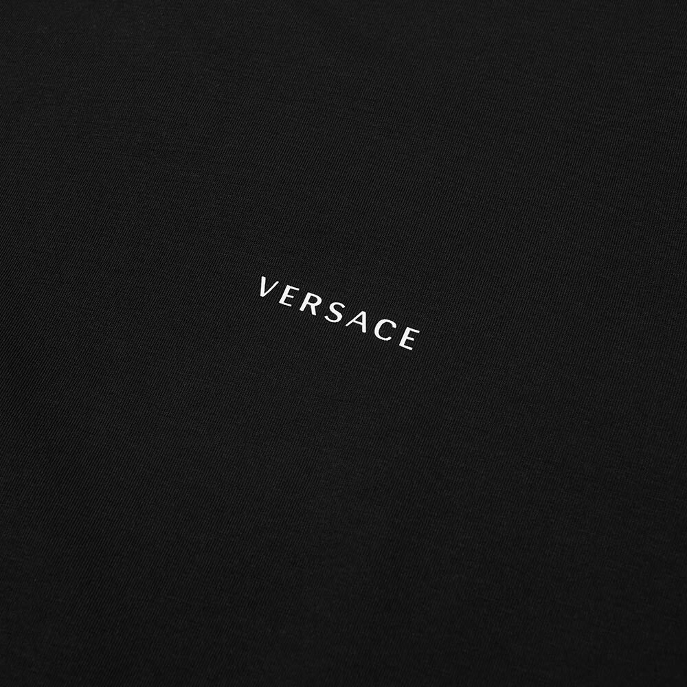 Versace Men's Stretch Cotton Logo TShirt 2 Pack in Black Versace