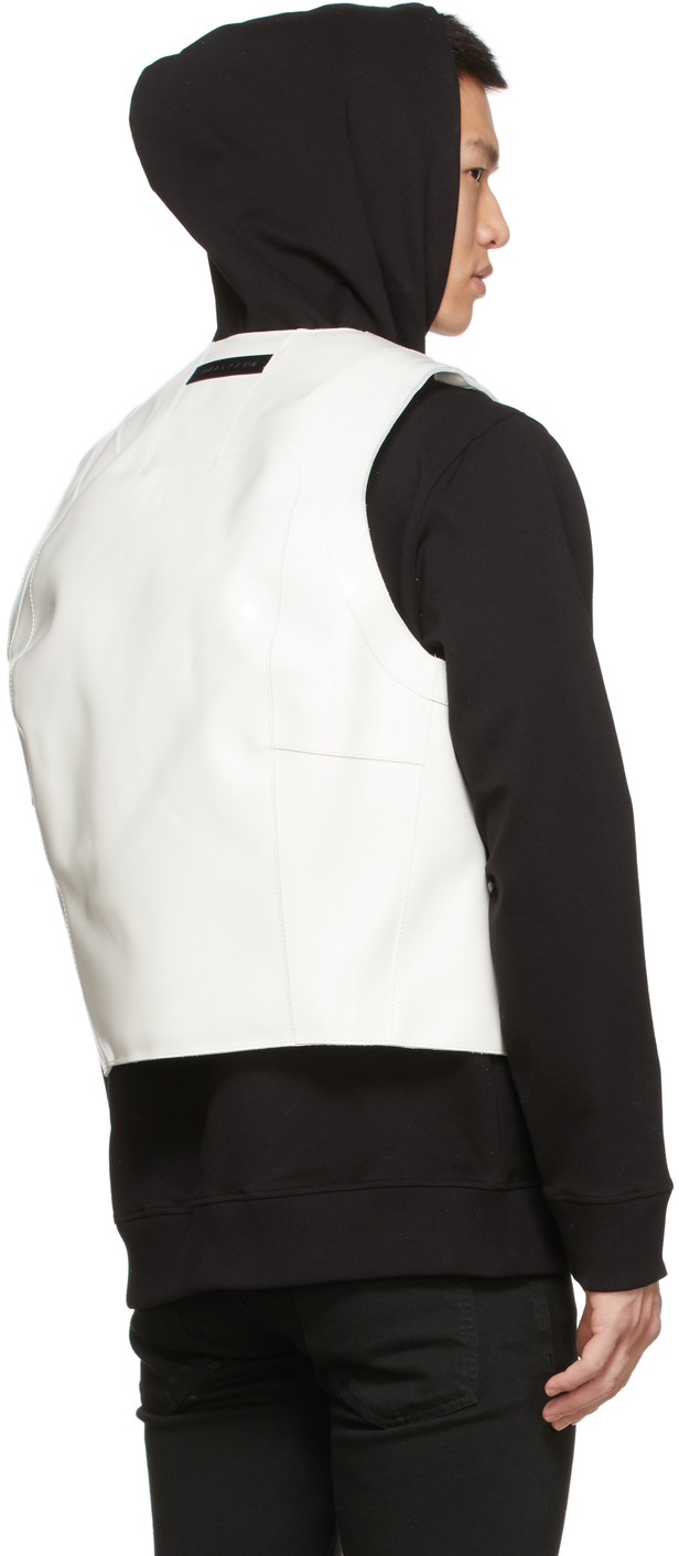 1017 ALYX 9SM White Leather Shell Vest